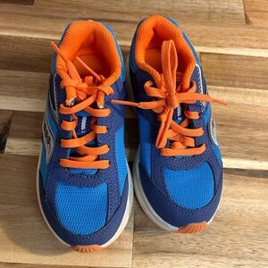 Saucony Blue and Orange Sneakers with Sporty Design